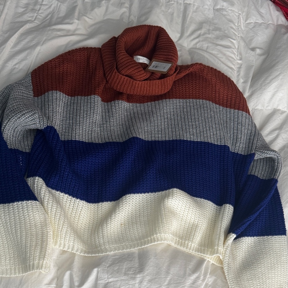 Vestique Multicolor Turtleneck Sweater